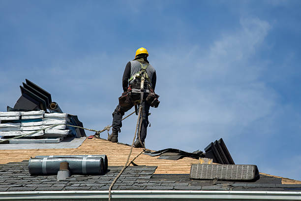 Professional Gutter Installation technician working in Paris, MO